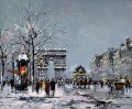 yxj055fD impressionnisme scène de rue Paris